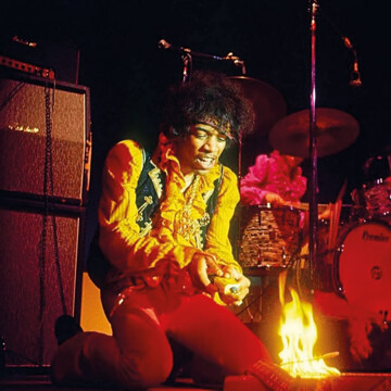 Jimi Hendrix Sets Guitar on Fire at Monterey Pop Festival 1967